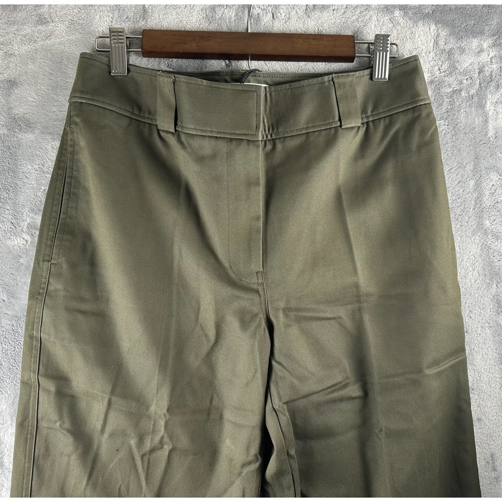 NWT Saint Art New York Pants Womens Size S Nessa Mid Rise Straight Green Twill - Picture 5 of 8